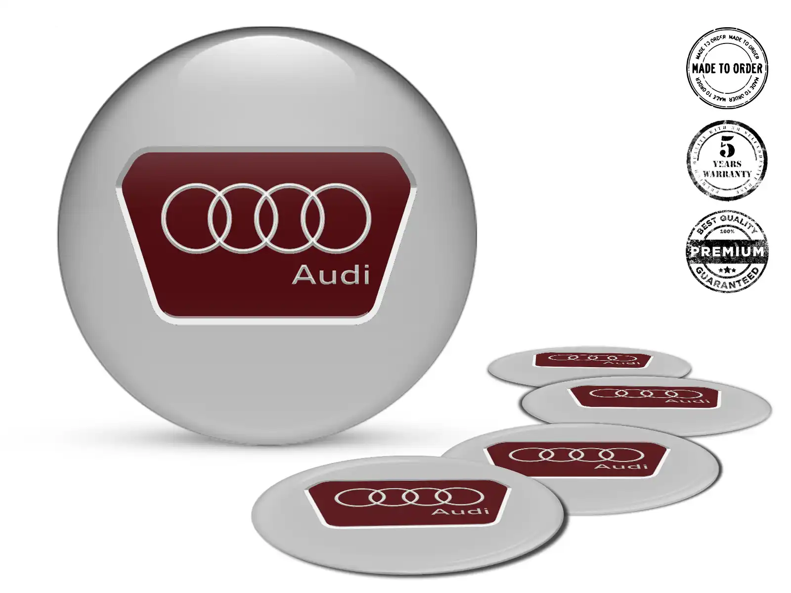 Audi Pegatinas de Rueda Glossy Núcleo Flujo Plasma